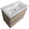 Aqualine ALTAIR umyvadlová skříňka 77, 5x60x45cm, dub emporio AI380