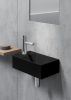 GSI KUBE X keramické umývátko 40x23cm, pravé/levé, černá mat 9484126