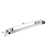 Gedy SAMOA držák ručníků 450mm, chrom A8214513