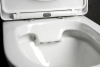 Aqualine JALTA HYGIE WC kombi s umývátkem, Rimless, spodní/zadní odpad, bílá PB103H