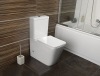 Sapho PORTO WC kombi, Rimless, spodní/zadní odpad, bílá PC102WR