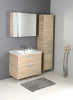 Aqualine VEGA skříňka vysoká s košem, 40x184x31cm, dub platin VG980
