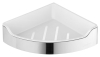 Aqualine SAMBA rohová police do sprchy, 218x63x218mm, nerez lesk SB109