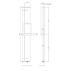 Ridea OTHELLO MONO SLIM hliníkové otopné těleso 300x1890mm, černá mat 2301189030SN