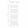Aqualine ORBIT otopné těleso s bočním připojením 750x1320 mm, bílá ILO37T