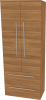 Mereo Bino, koupelnová skříňka vysoká 163 cm, dvojitá, Multidecor, Ořech Dijon přírodní CN699ODP1