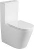 Sapho AVIS WC kombi, Vortex Rimless, spodní/zadní odpad, bílá PC106V