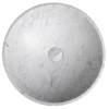 Sapho BLOK kamenné umyvadlo na desku Ø 42 cm, bílá carrara mat 2401-42