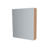 Mereo Koupelnová skříňka zrcadlová 60 cm, galerka, 2 x dvířka, Multidecor, Light Select Walnut CN798G62LSW1