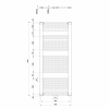 Aqualine DIRECT otopné těleso se středovým připojením 600x1320 mm, bílá ELM36T