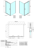 Polysan EASY obdélníkový sprchový kout pivot dveře 900-1000x700mm L/P varianta EL1715EL3115