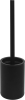 Sapho X-ROUND BLACK WC štětka na postavení, černá mat XR306B