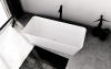Polysan LEYLA volně stojící vana, solid surface 170x78x55cm, bílá mat 92530