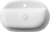 Isvea INFINITY OVAL keramické umyvadlo na desku, 60x40cm, bílá mat 10NF65060-2L