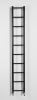 Sapho DINA otopné těleso 250x1680mm, černá mat IR377TB