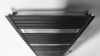 Aqualine TONDI-E elektrické otopné těleso rovné 600x1330 mm, 600 W, černá mat DE486T