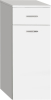 Aqualine ZOJA/KERAMIA FRESH skříňka spodní s košem 35x78x29cm, bílá 50261