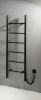 Sapho KARBO elektrický sušák ručníků, kulatý, 500x1600mm, 120 W, černá mat KB905