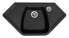 Granitový dřez Sinks NAIKY 980 Granblack + Elasta nerez/černá G23430