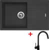 Granitový dřez Sinks LINEA 780 Granblack + Vitalia černá matná G4330