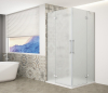 Gelco TRINITY CHROME obdélníkový sprchový kout 1200x900mm, rohový vstup, matné sklo GT2290-12M-CH