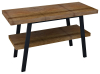 Sapho TWIGA umyvadlový stolek 110x72x50 cm, černá mat/old wood VC453-110-8