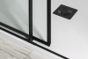 Polysan ALTIS BLACK čtvercový sprchový kout 800x800 mm, rohový vstup, čiré sklo AL1582BAL1582B