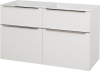 Mereo Mailo, koupelnová skříňka 121 cm, bílá, chrom madlo CN513S