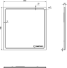 Sapho GEMINI zrcadlo s LED osvětlením 70x70cm GM070
