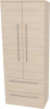 Mereo Bino, koupelnová skříňka vysoká 163 cm, dvojitá, Multidecor, Javor Hard šampaňský CN699JHS2
