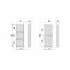 Sapho LINDO boční organizér, sada 2ks, 114x323mm, plast, antracit LD002