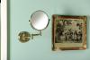 Sapho Kosmetické zrcátko závěsné, Ø 140mm, oboustranné, bronz XP012