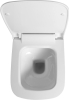 BELLO závěsné WC Rimless s podomítkovou nádržkou a tlačítkem Schwab, bílá 100214-SET5