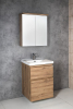 Aqualine ALTAIR umyvadlová skříňka 57x72, 5x45cm, dub emporio AI360