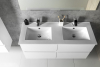 Aqualine PANEDA umyvadlová skříňka 119x55x45, 2cm, bílá PN212