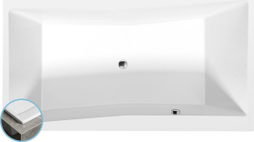 Polysan QUEST SLIM obdélníková vana 180x100x49cm, bílá 78511S