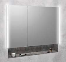 Sapho INTEGRA zápustná galerka s LED osvětlením, 95x70cm IN095