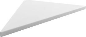 Sapho ABELINE rohová police rockstone 250x250mm, bílá mat AE250-0101