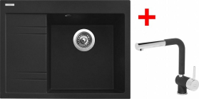 Granitový dřez Sinks RIM 650 P Metalblack + Mix 3 P GR G3674