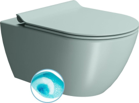 GSI PURA závěsná WC mísa, Swirlflush, 36x55cm, ghiaccio dual-mat 881515
