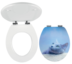 Novaservis WC sedátko, MDF s potiskem, panty kov-chrom WC/SOFT3D
