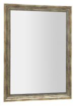 Sapho DEGAS zrcadlo v dřevěném rámu 71, 6x91, 6cm, černá/starobronz NL730