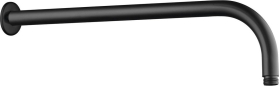 Aqualine Sprchové ramínko kulaté, 405mm, černá mat T05