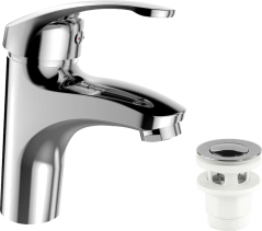 Mereo Umyvadlová stojánková baterie, Sonáta,  s clic-clac CH03P, chrom CB10104NC