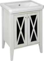 Sapho CROSS umyvadlová skříňka 55x81x43cm, starobílá CR260