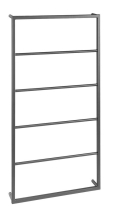Sapho SKA nástěnný sušák ručníků 600x1150x100mm, černá mat SKA502