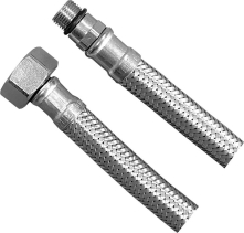 Sapho Flexibilní nerezová hadice M12x1/2", 80cm, průměr 12mm 33128