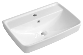 Aqualine DURU keramické umyvadlo 60x40cm, bílá TU0351