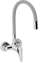 Novaservis Dřezová baterie s elastickým ramenem 100mm, stříbrošedá-chr. 94484,0S