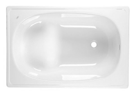 SMAVIT Sedací smaltovaná vana 105x70cm, bílá V105X70
